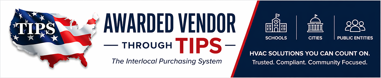 Awarded Vendor Through Tips for Schools, Municipalities, and cities.